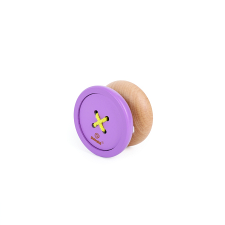 Yo-yo din lemn cu design de Nasture, Svoora Galben [1]