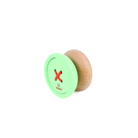 Yo-yo din lemn cu design de Nasture, Svoora Galben [2]