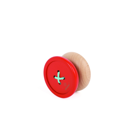 Yo-yo din lemn cu design de Nasture, Svoora Galben [3]