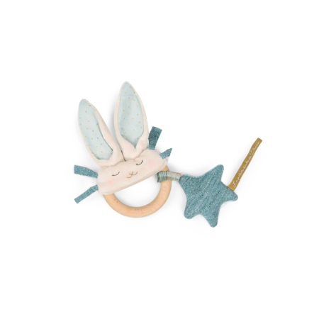 Zornaitoare cu inel de lemn Iepuras , Moulin Roty [2]