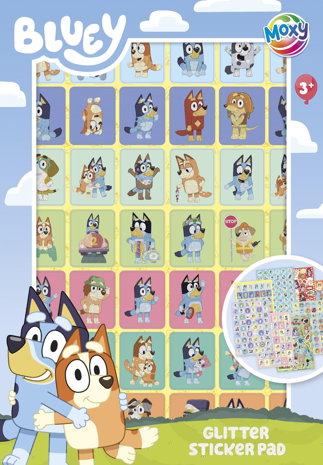 Abtibilduri cu sclipici - Bluey