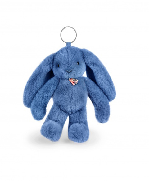 Breloc accesoriu Doudou  - iepuras, 18 cm albastru