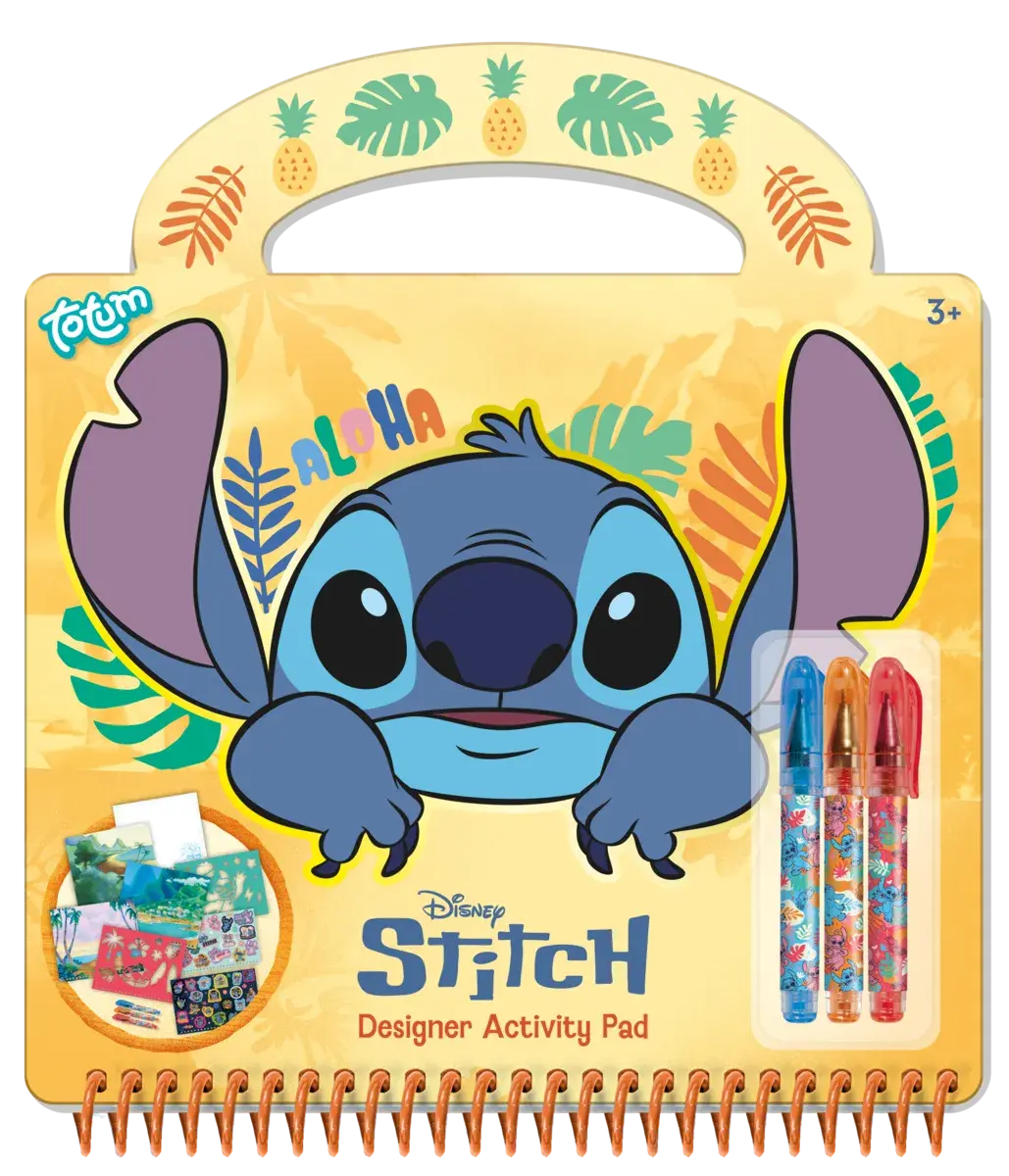 Carte de activitati pixuri - Stitch