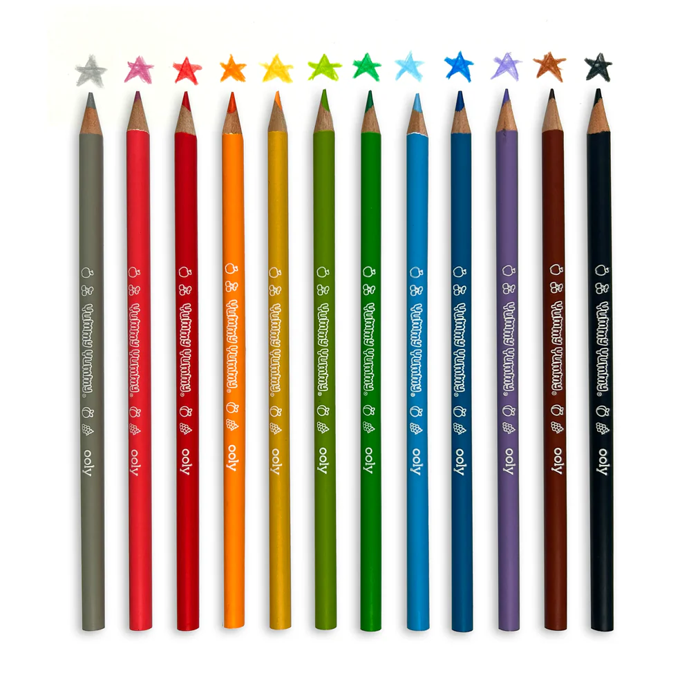 Creioane colorate parfumate - Yummy Yummy, set de 12 [9]