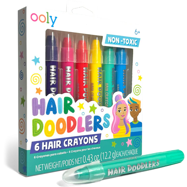Creioane colorate pentru păr Hair Doodlers - set de 6 [7]