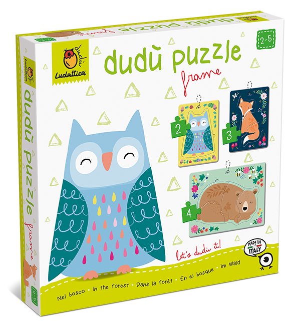 DUDU PUZZLE IN RAMA - ANIMALE DIN PADURE
