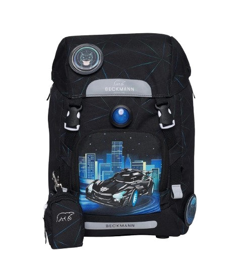 Ghiozdan, rucsac ergonomic scoala, Clasic, Night rider