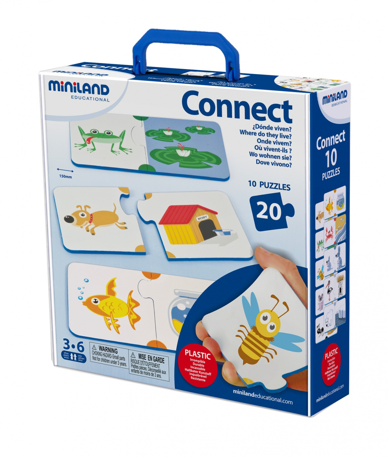 Joc de asociere Animalele si mediul de viata Miniland