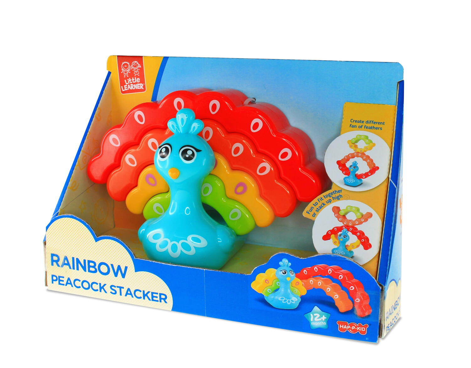 Jucarie de stivuit - Paun colorat