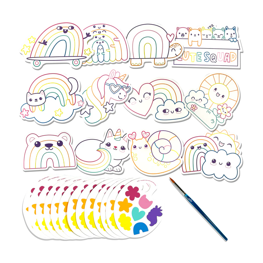 Kit acuarelă - Usor de pictat - Curcubeu, Playful Painters [4]