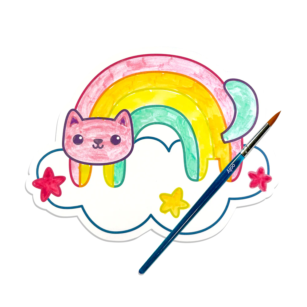 Kit acuarelă - Usor de pictat - Curcubeu, Playful Painters [2]