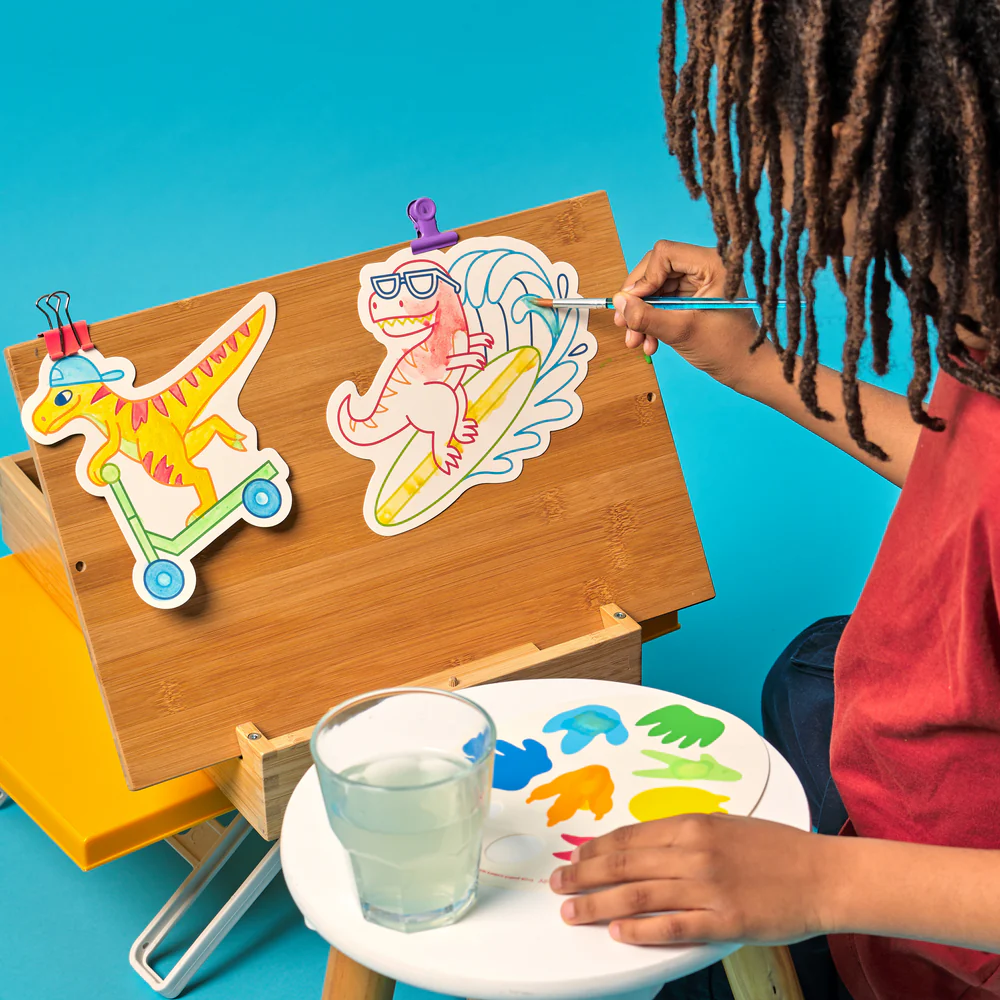 Kit acuarelă - Usor de pictat - Dinozauri, Playful Painters [8]