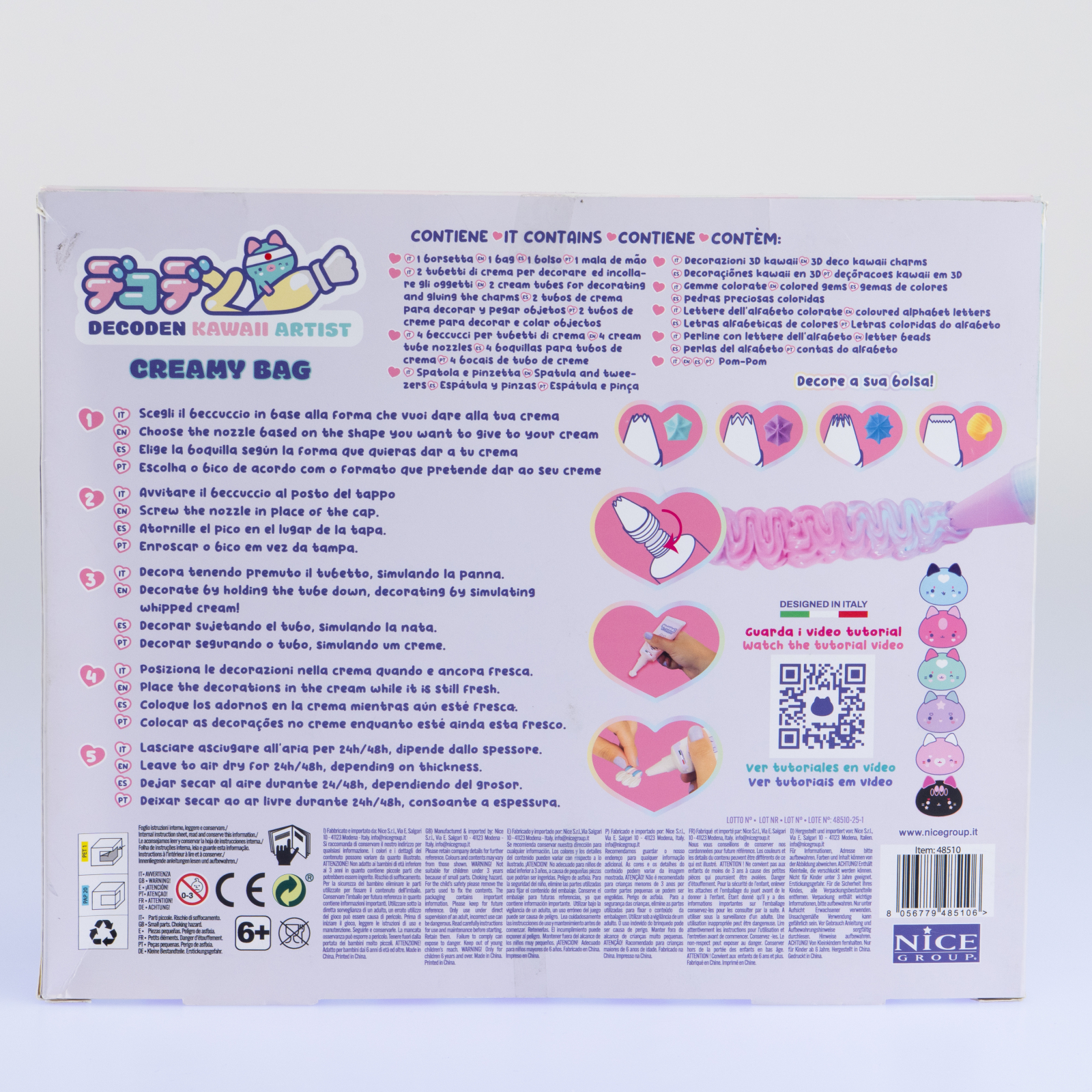 Kit creativ Decoden - Geanta - decoreaza cu pasta colorata kawaii [2]