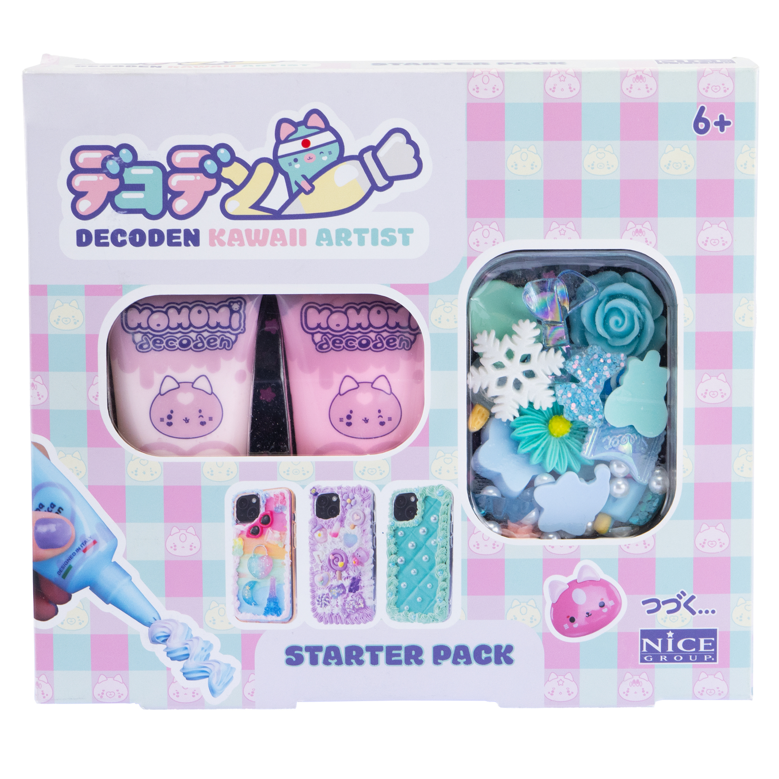 Kit creativ Decoden - Starter Pack - set de bază pentru decor kawaii cu pastă colorată [1]