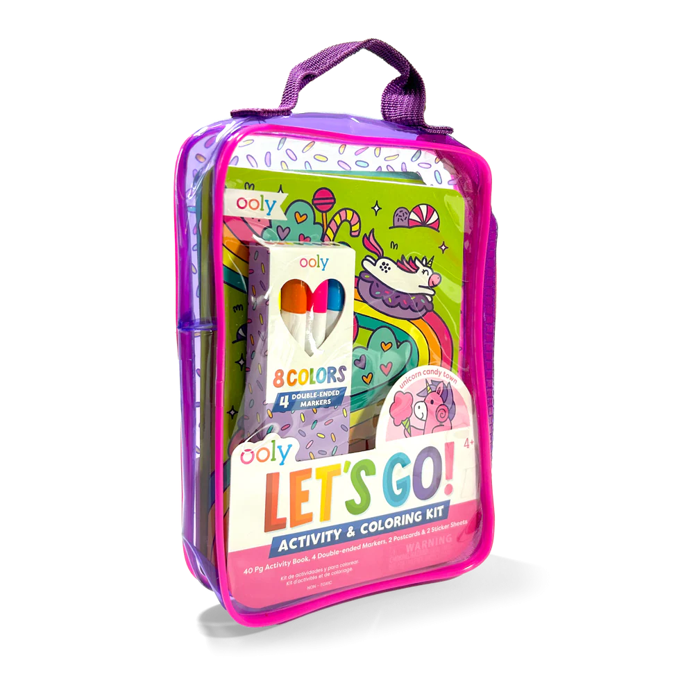 Kit portabil de activități și colorat - Unicorni - Let's Go! Unicorn Candy Town [1]