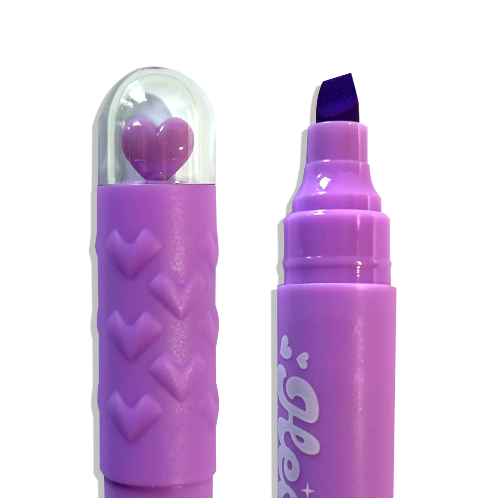 Markere - set 6 culori neon - Inimioare, Heart Pops [3]