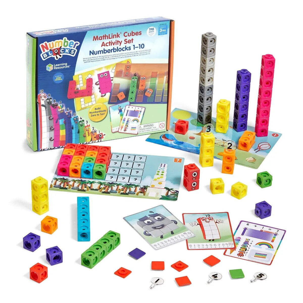 MathLink Cubes Numberblocks in engleza Set de activitati de la 1 - 10