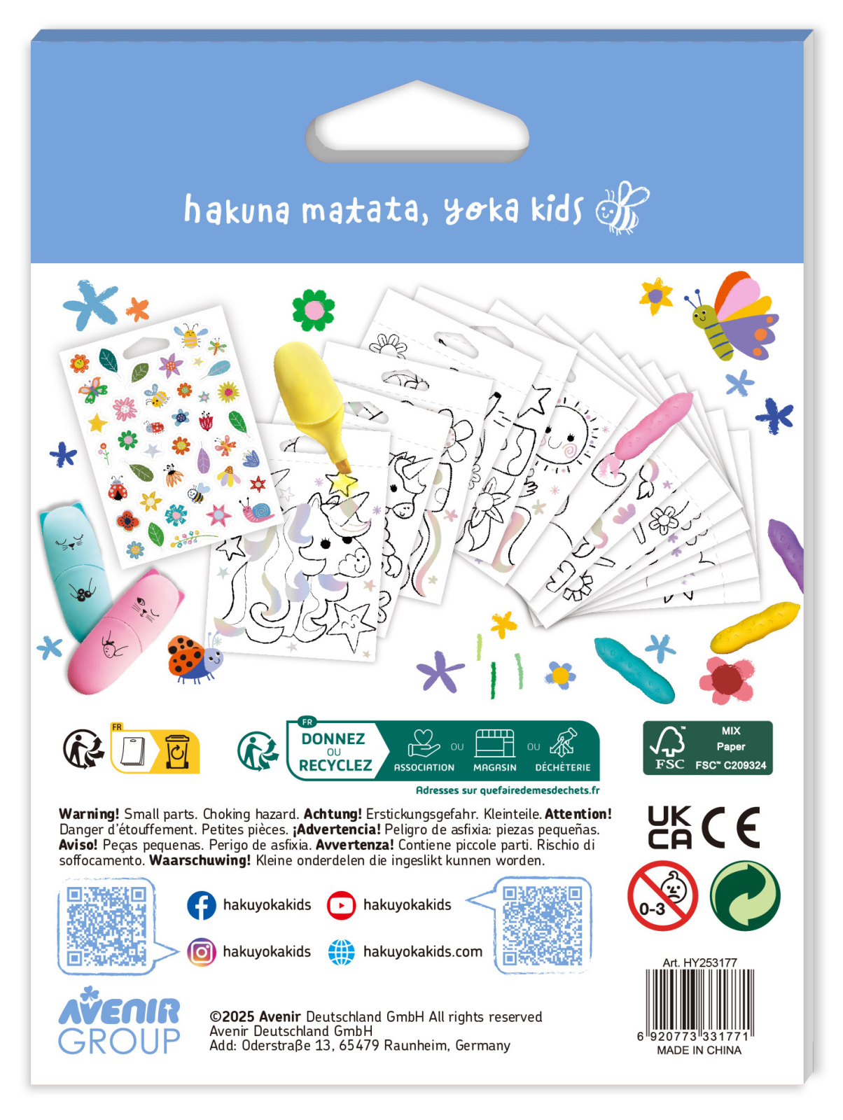 Mini Carte de Colorat Hakuyoka - Unicorni [1]