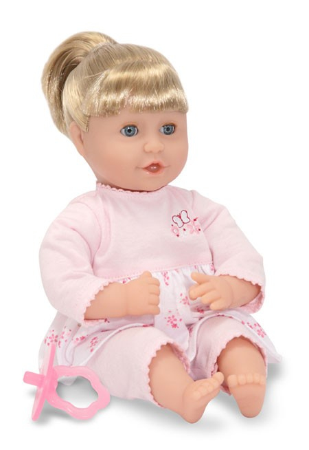 Papusa bebelus Natalie cu suzeta Melissa and Doug