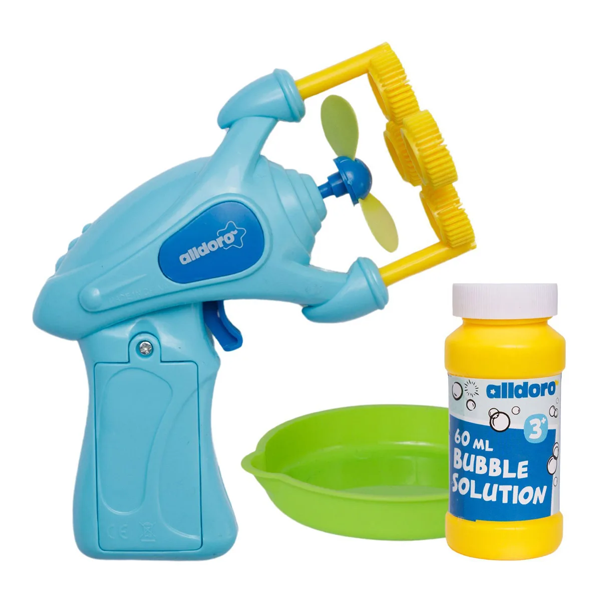 Pistol de baloane de sapun cu elice