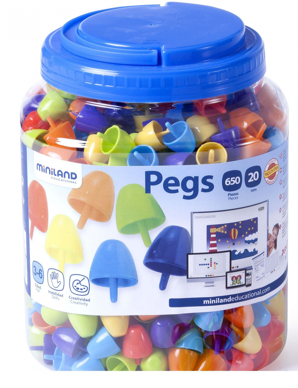 Rezerve mozaic 20 mm Multicolor - Miniland