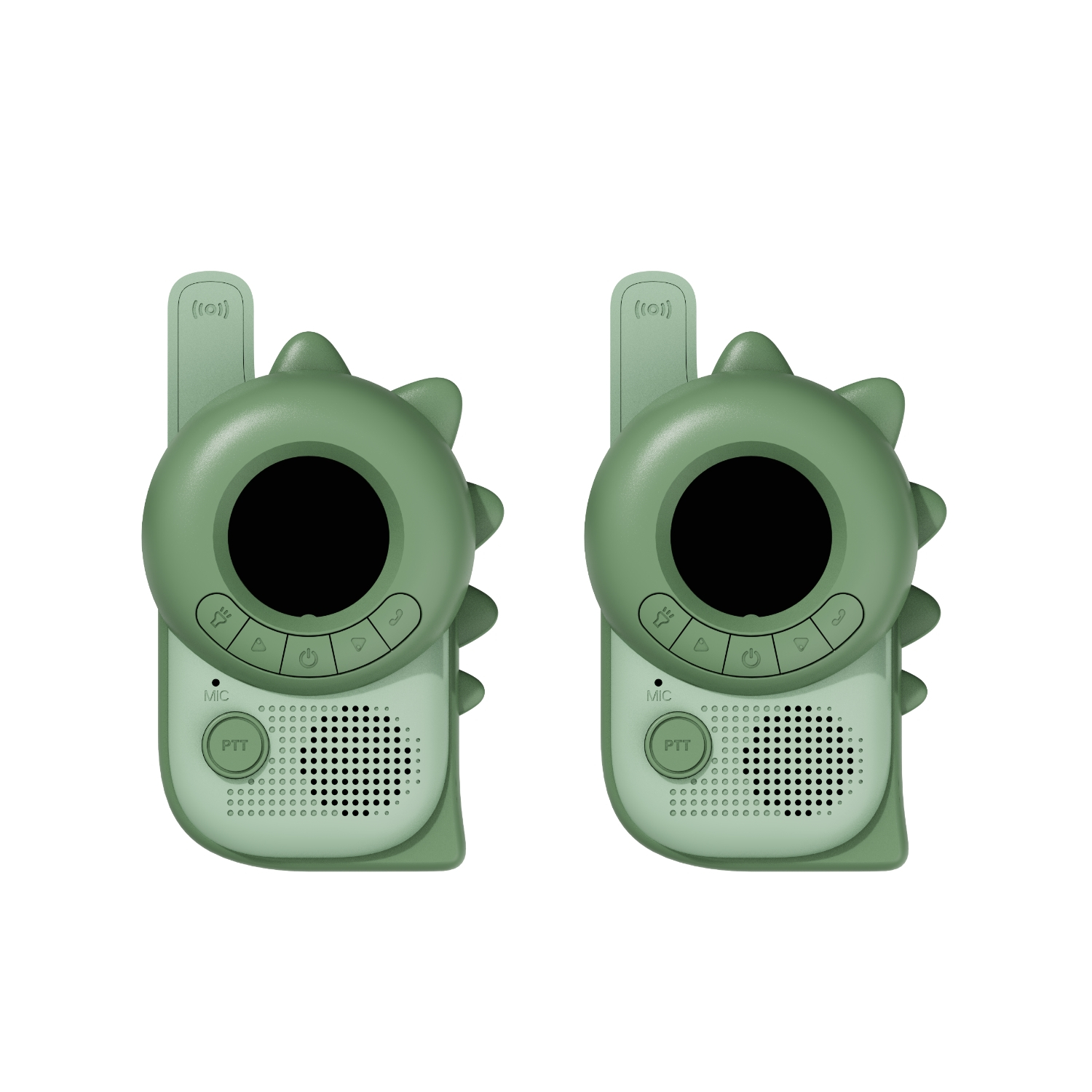 Set statii Walkie-Talkie pentru copii, Dino green-Dino green
