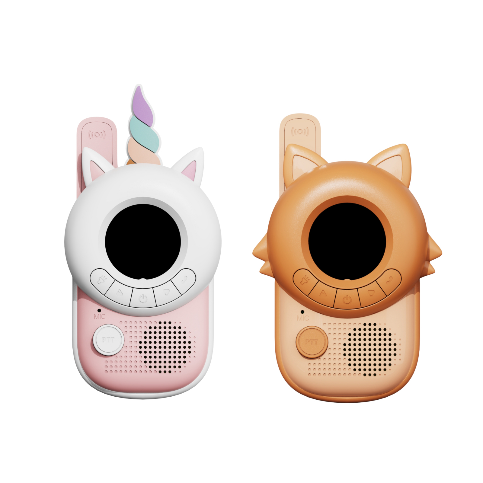 Set statii Walkie-Talkie pentru copii, Unicorn-Fox