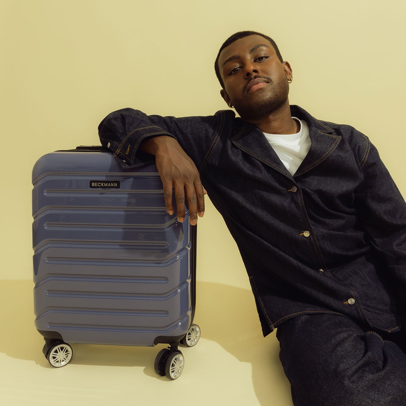 Troler cu roti 360 , Infinity, Blue Velvet