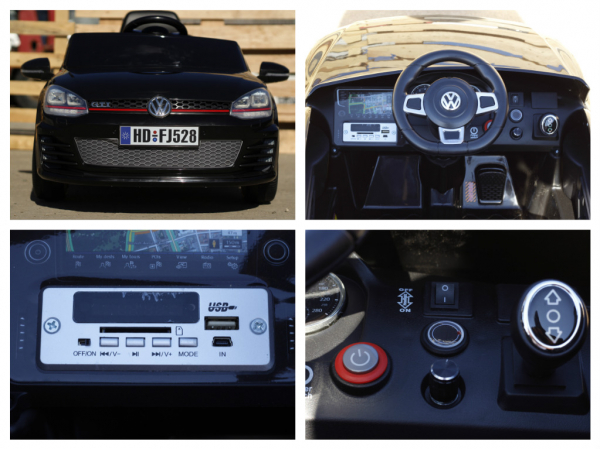 Masinuta electrica pentru copii VW Golf GTI negru [9]
