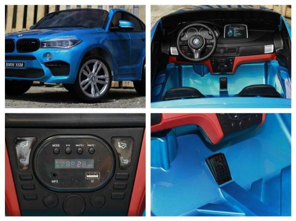 BMW X6M premium albastru pentru copii 2-8 ani [9]