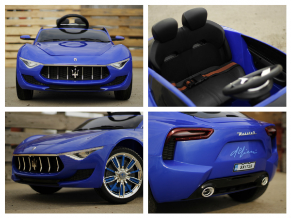 Masinuta electrica copii Maserati Alfieri, albastra [6]