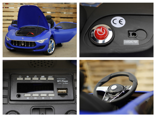 Masinuta electrica copii Maserati Alfieri, albastra [8]