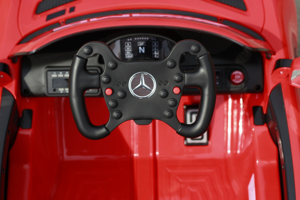 Masinuta copii electrica Mercedes GT-R AMG, rosie, 2x25W [6]