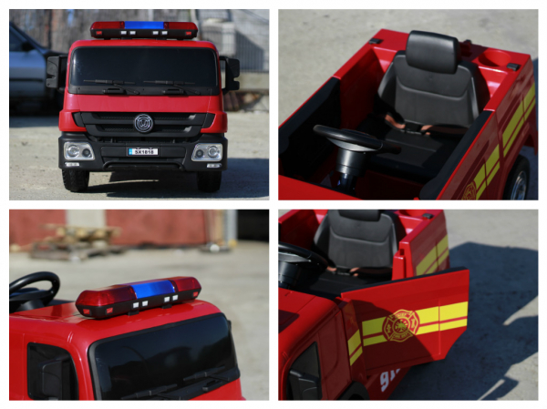 Masinuta electrica de pompieri pentru copii 2-6 ani [15]