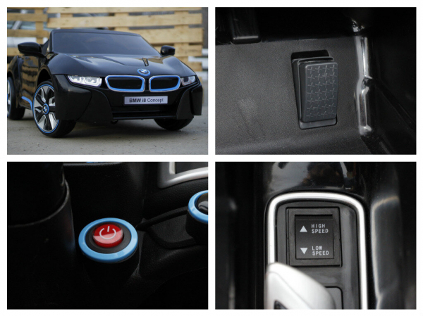 Masinuta electrica pentru copii BMW i8, 2-7 ani, negru [9]