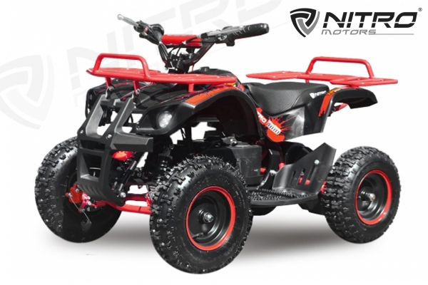Mini ATV electric NITRO Torino Deluxe Quad 800W 36V #Rosu [2]