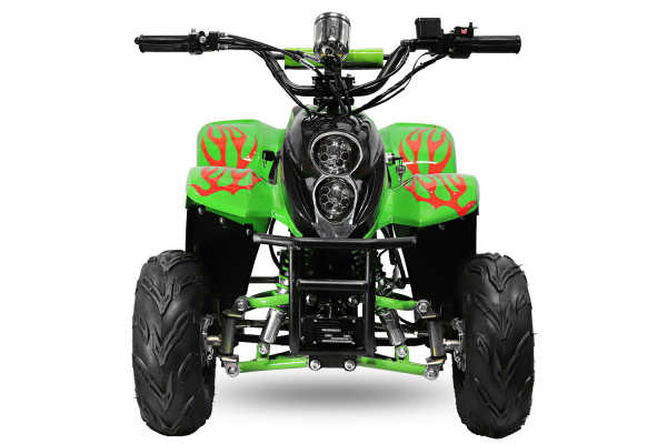 ATV electric ECO Bigfoot 800W 36V cu Baterie Detasabila SI FAR cu LED #Verde [2]