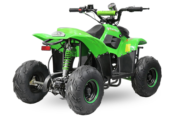 ATV electric ECO Bigfoot 800W 36V cu Baterie Detasabila SI FAR cu LED #Verde [4]