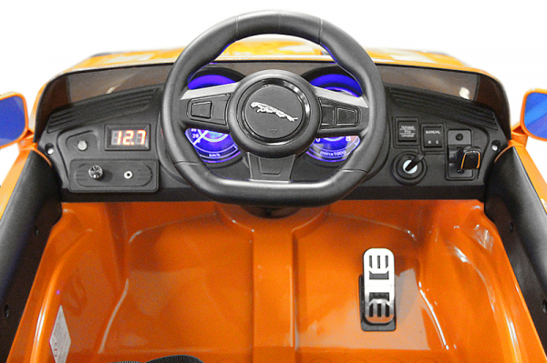 Masinuta electrica copii Jaguar F Type, portocaliu [8]