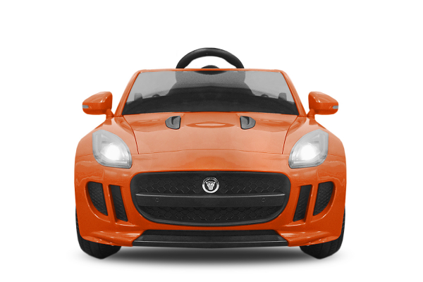Masinuta electrica copii Jaguar F Type, portocaliu [2]