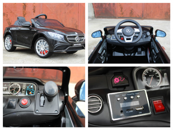 Masinuta electrica copii Mercedes S63  neagra [7]