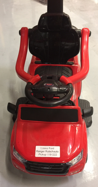 Carut pentru plimbat copii 2 in 1 Ford Ranger STANDARD #Rosu [3]