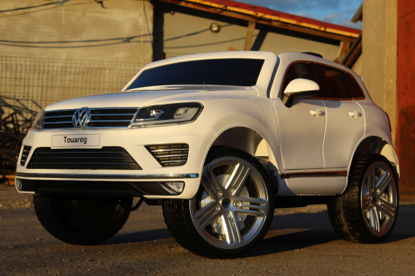 Masinuta electrica pentru copii VW Touareg, alba [4]