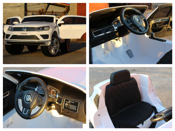 Masinuta electrica pentru copii VW Touareg, alba [7]