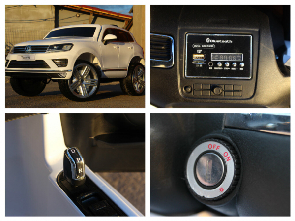 Masinuta electrica pentru copii VW Touareg, alba [8]
