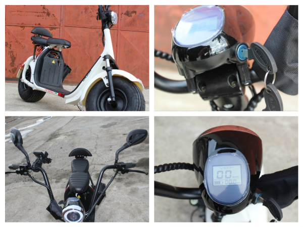 Scuter electric NITRO Eco Cruzer 1000W 60V + Accesorii #Alb [7]