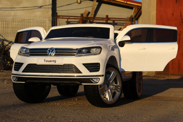 Masinuta electrica pentru copii VW Touareg, alba [2]
