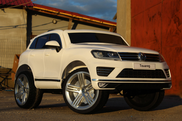 Masinuta electrica pentru copii VW Touareg, alba [3]