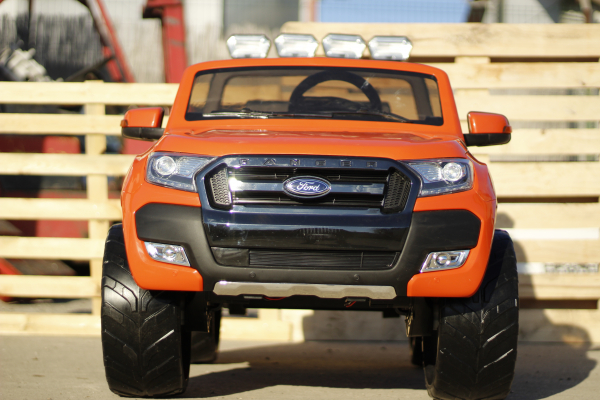 Masinuta electrica Ford Ranger 4x4 180W cu ROTI MOI #Portocaliu [3]