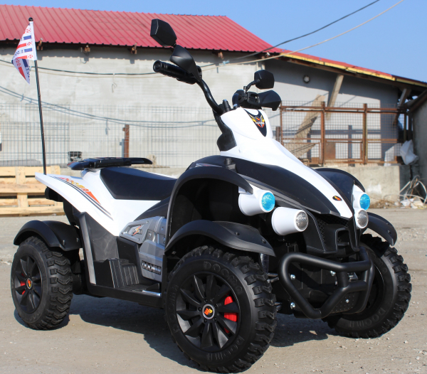 Atv electric pentru copii 2-7 ani Dooma EVA alb [2]